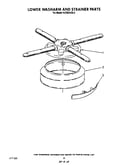 Lower wash arm and strainer