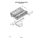 KitchenAid KUDB210S2 upper rack and track diagram
