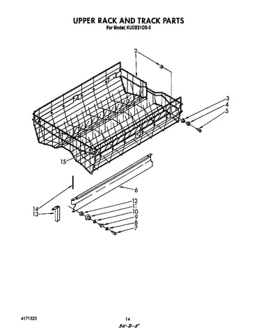 Upper rack and track
