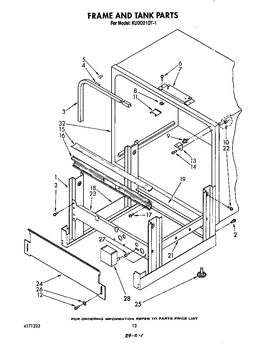 Frame and tank