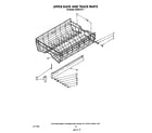 KitchenAid KUDD210T1 upper rack and track diagram