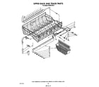 KitchenAid KUDS21SS2 upper rack and track diagram
