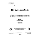 KitchenAid KUDS21MS2 front cover diagram