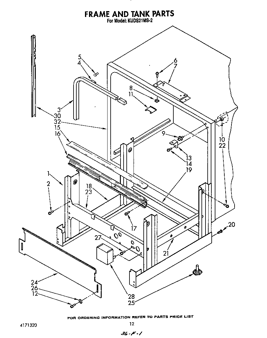 Frame and tank