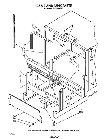 Frame and tank