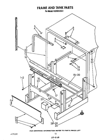 Frame and tank
