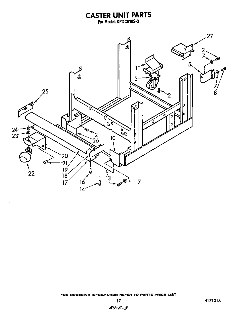 Caster unit