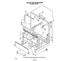 KitchenAid KUDC210S3 frame and tank diagram