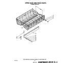 KitchenAid KUDC210S3 upper rack and track diagram