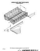 Upper rack and track