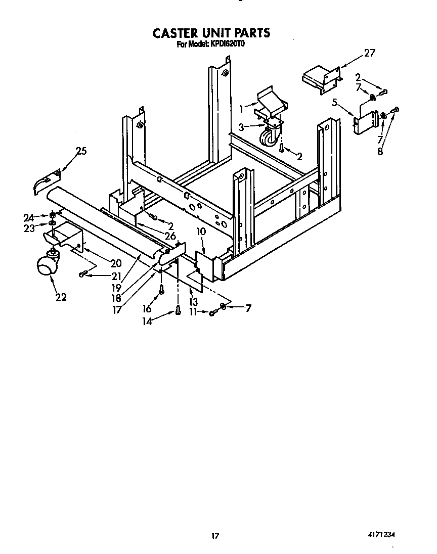 Caster unit