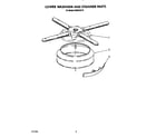 KitchenAid KUDS22CT0 lower washarm and strainer diagram