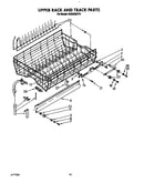 Upper rack and track