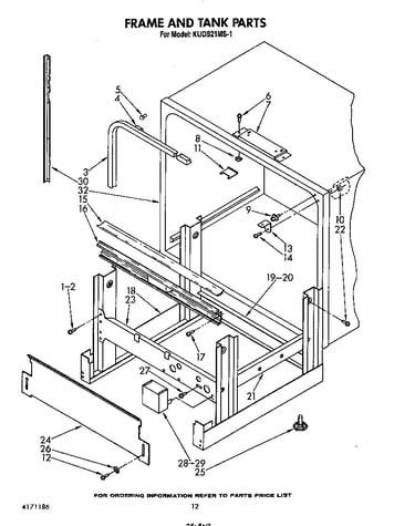 Frame and tank