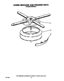 Lower washarm and strainer