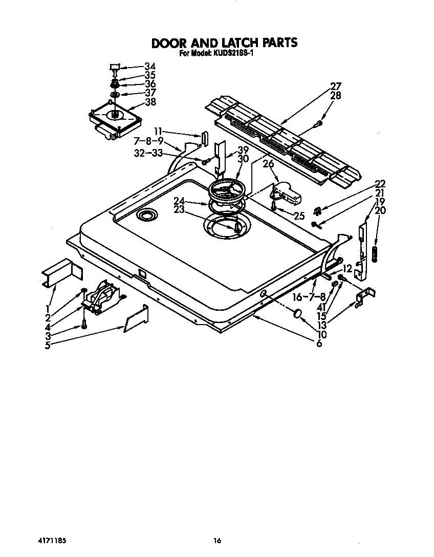 DOOR AND LATCH