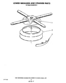 Lower washarm and strainer