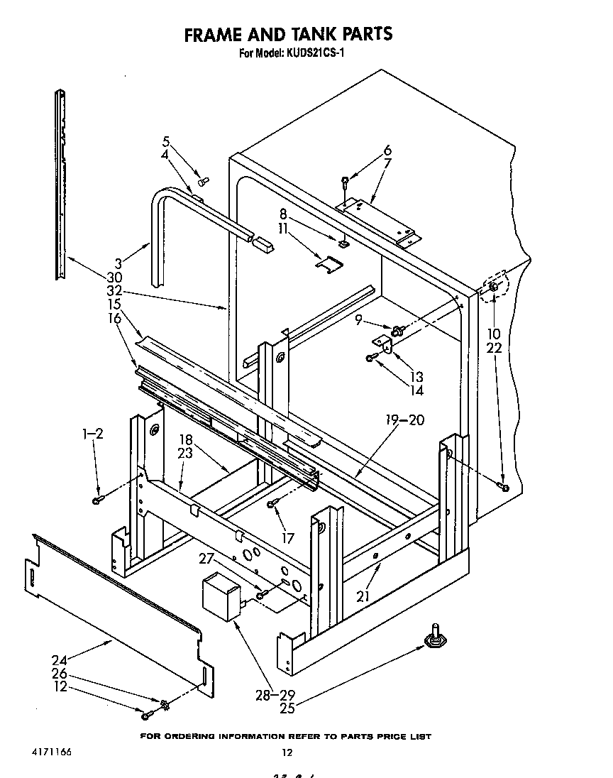 Frame and tank