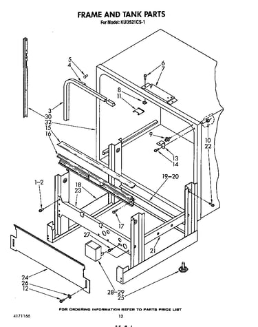 Frame and tank