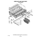 KitchenAid KUDS21CS1 upper rack and track diagram