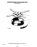 Lower washarm and strainer