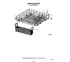 KitchenAid KUDD210T0 lower rack diagram