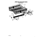 KitchenAid KPDC610S1 upper rack and track diagram