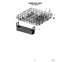 KitchenAid KPDC610S1 lower rack diagram