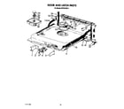 KitchenAid KPDC610S1 door and latch diagram