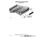 KitchenAid KUDC210S1 upper rack and track diagram