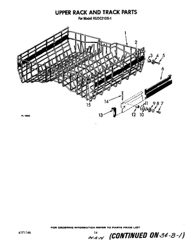 Upper rack and track