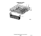 KitchenAid KUDC210S1 lower rack diagram