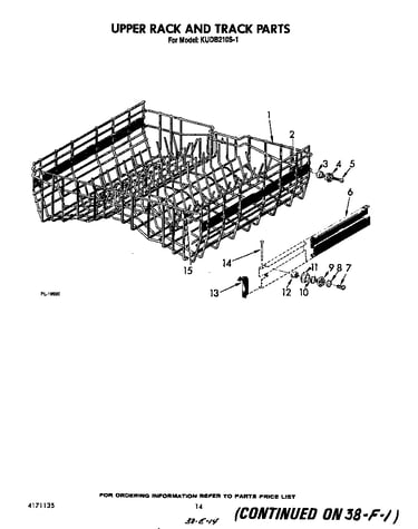 Upper rack and track
