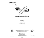 Whirlpool MT1851XW0 front cover diagram