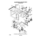 Whirlpool MS2101XW0 magnetron and air flow diagram