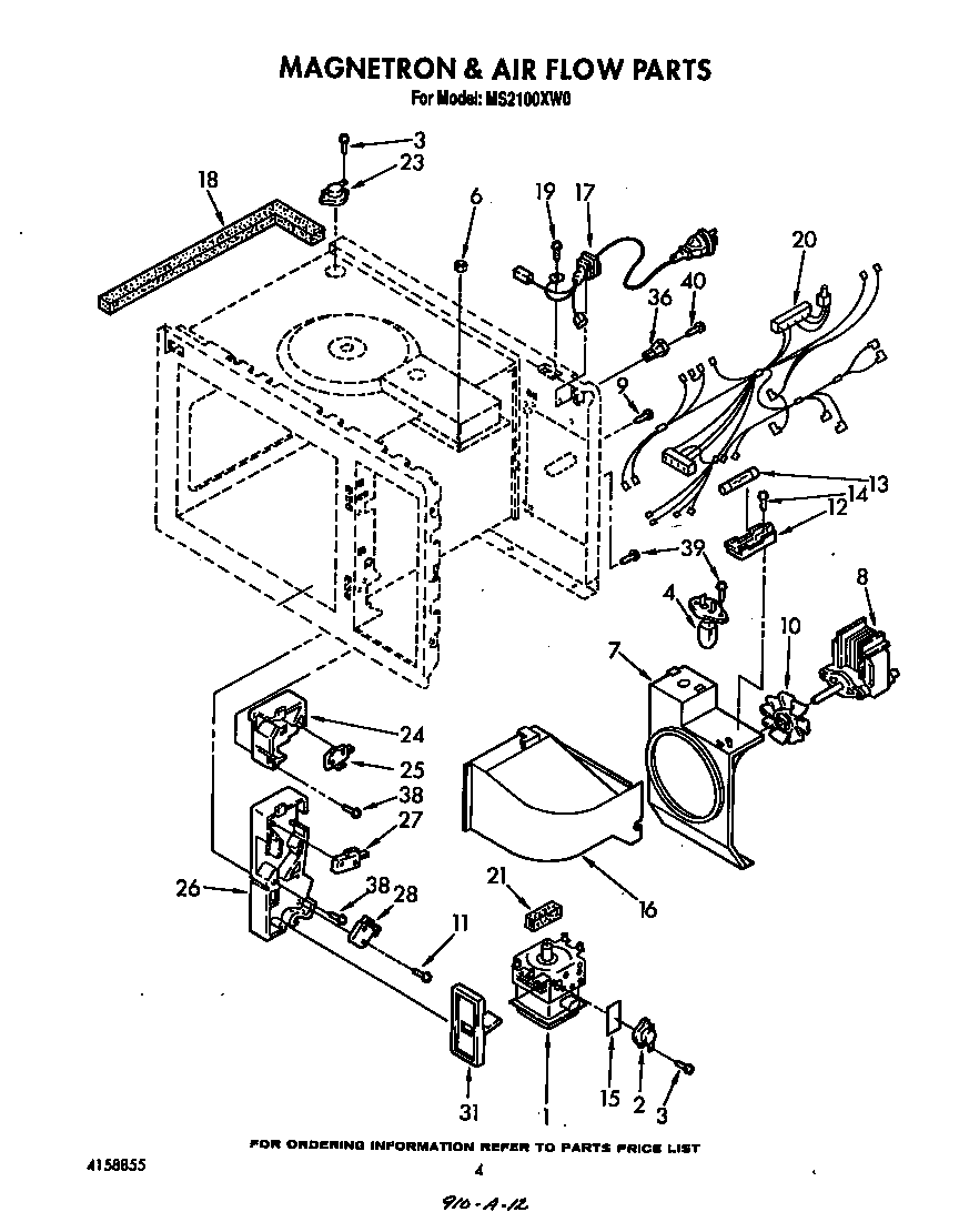 Magnetron and air flow