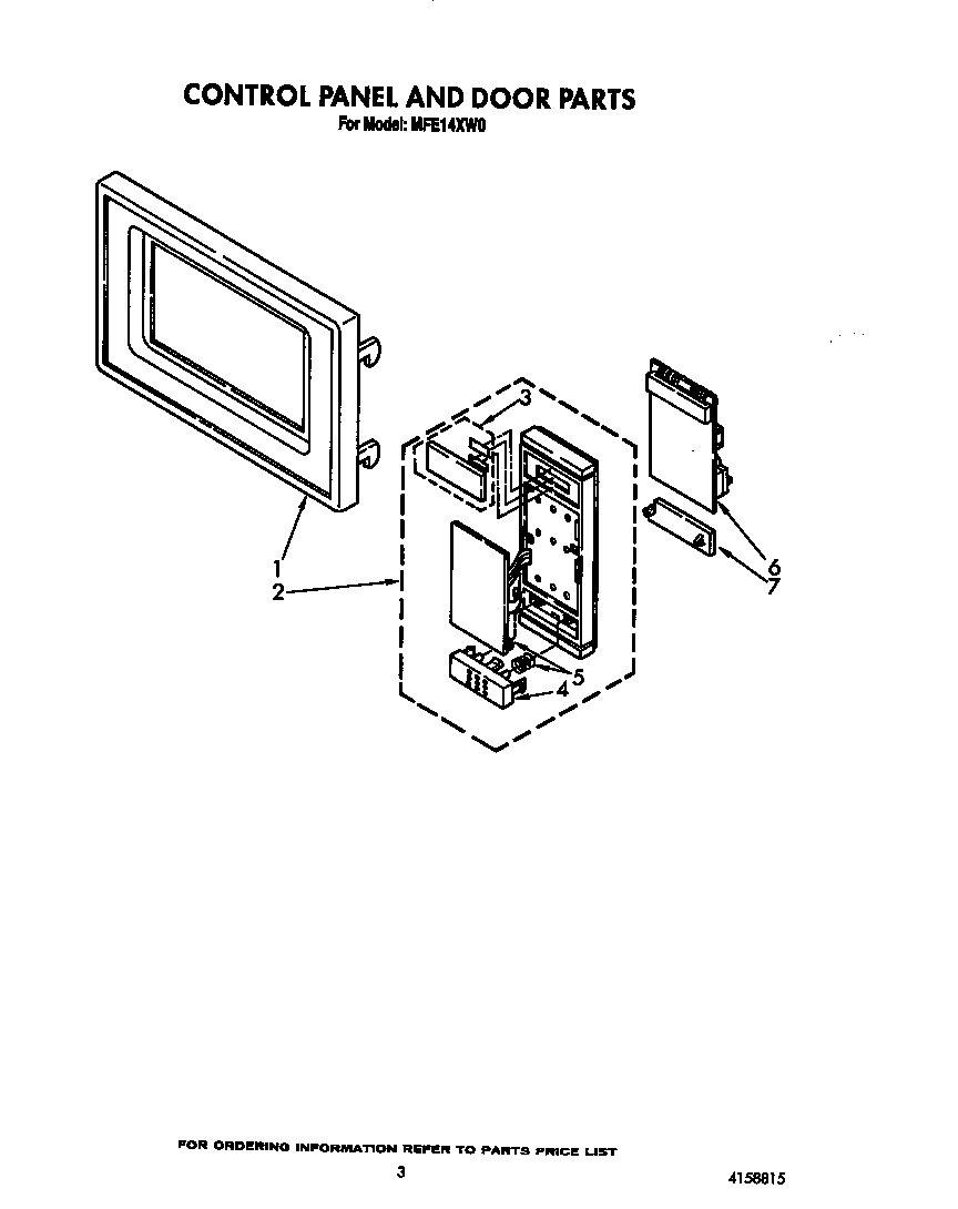CONTROL PANEL AND DOOR