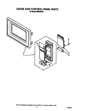 Door and control panel