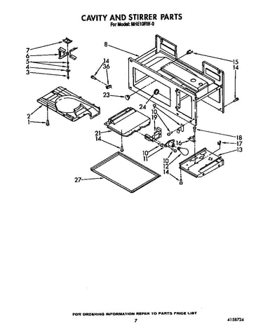 Cavity and stirrer