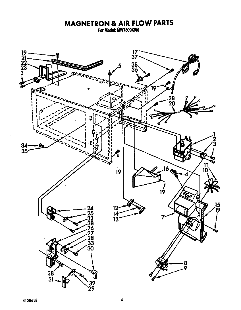Magnetron and air flow