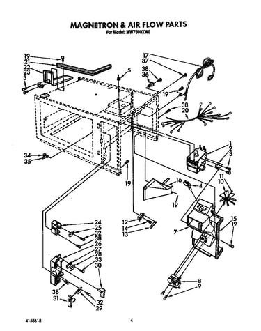 Magnetron and air flow