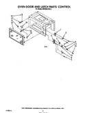 Oven door and latch