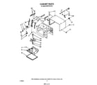Whirlpool MW1501XW0 cabinet diagram