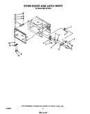 Oven door and latch