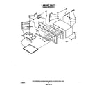 Whirlpool MW3500XW0 cabinet diagram
