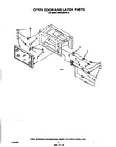 Oven door and latch