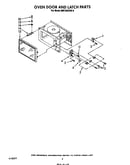 Oven door and latch