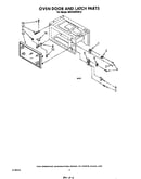 Oven door and latch