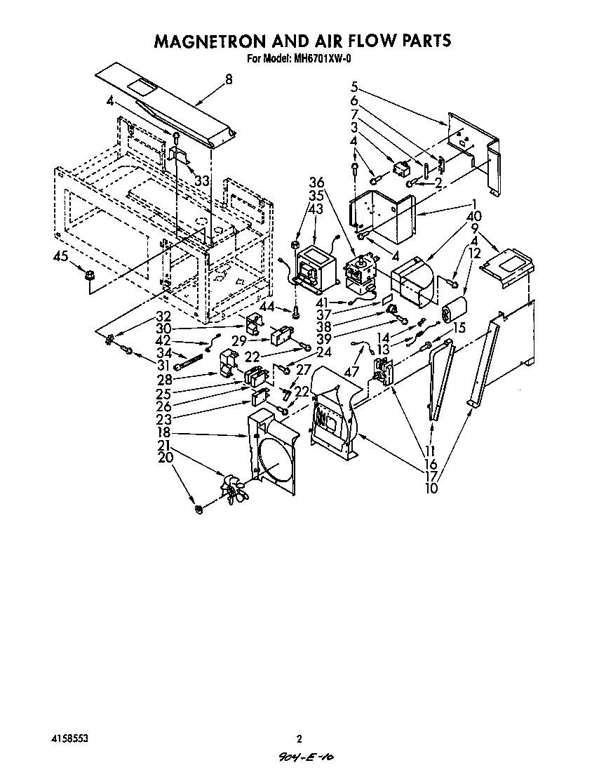 Magnetron and air flow