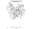 Whirlpool MH6700XV0 magnetron and air flow diagram